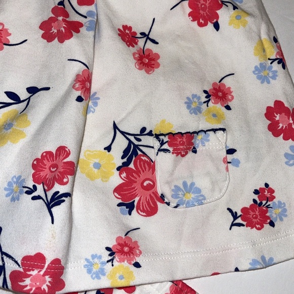 Little me Dress and bloomer set daisy flower print 12 months - Picture 3 of 6